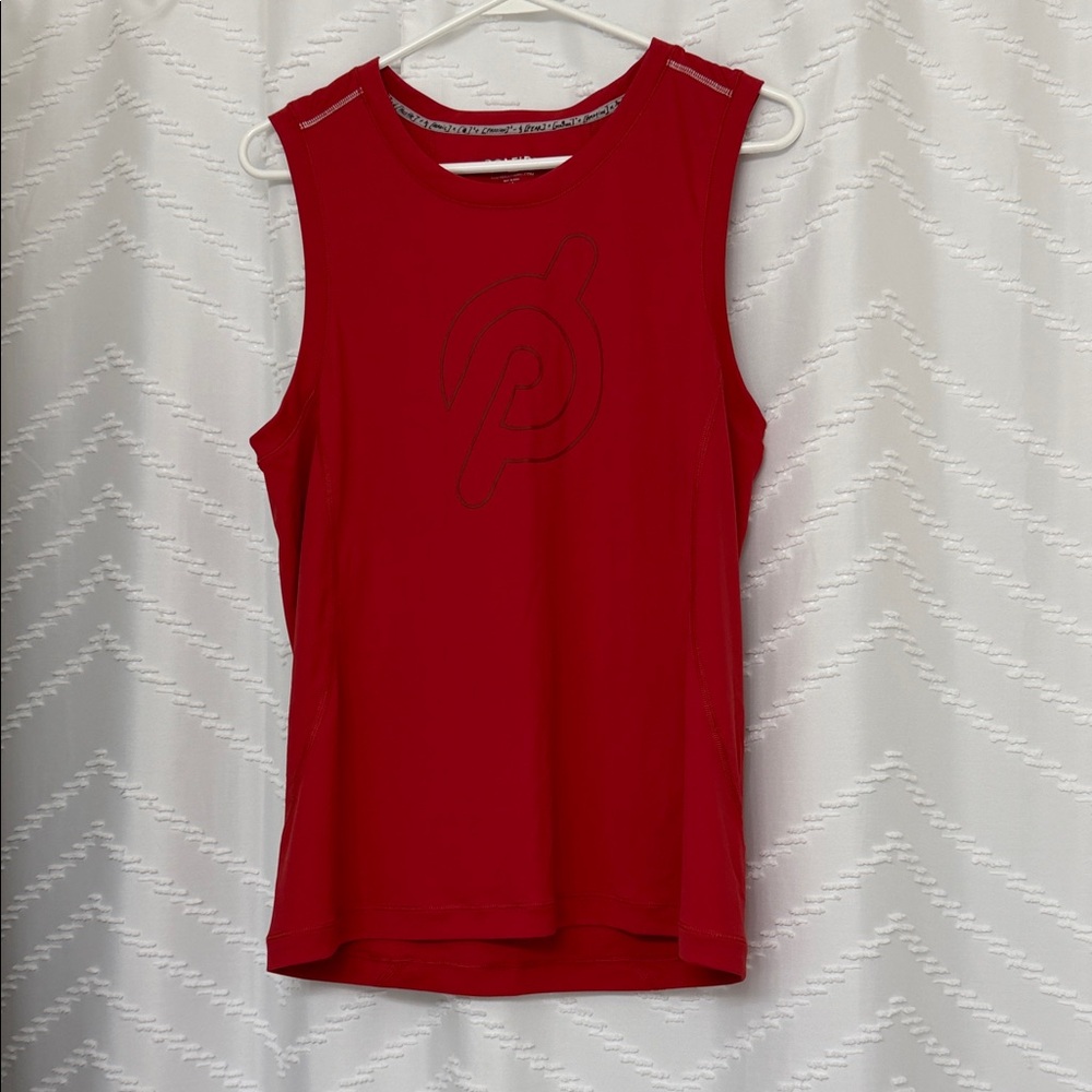 Peloton Men's Red Tank Top